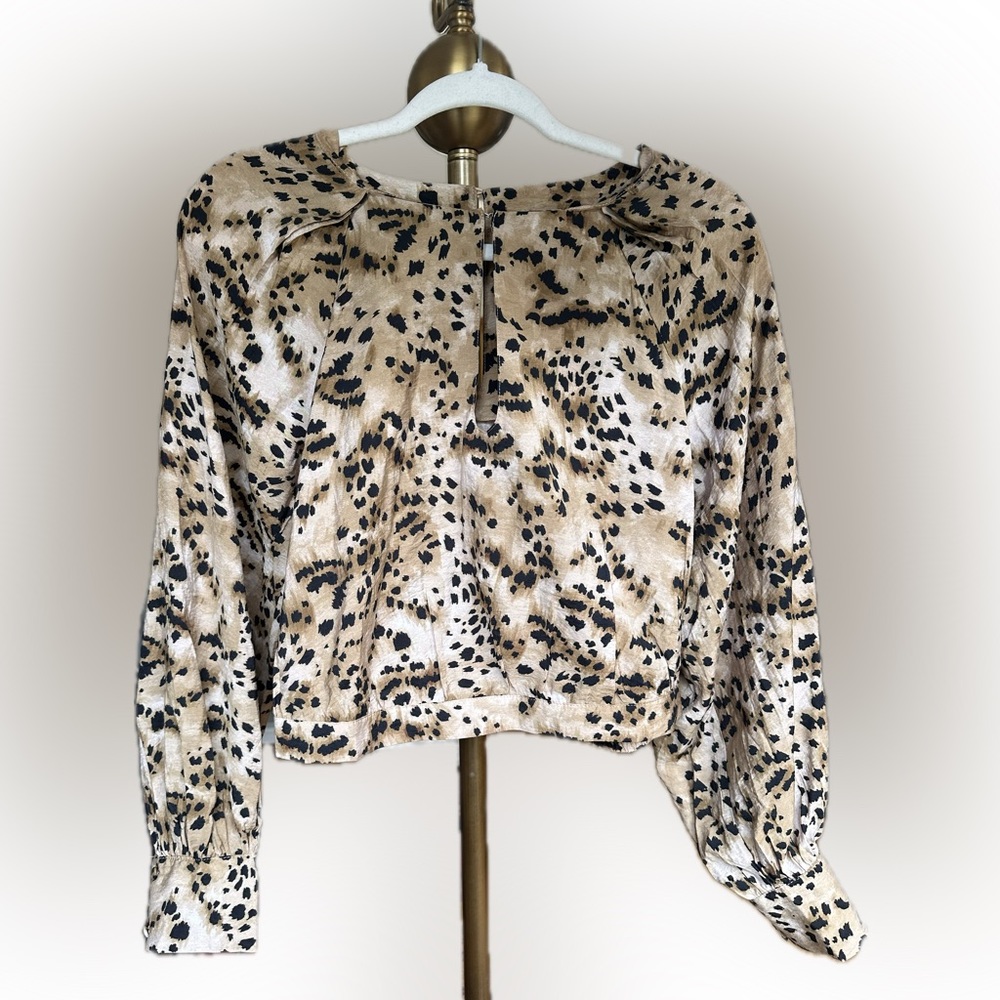 NWT Banana Republic Animal Print Blouse